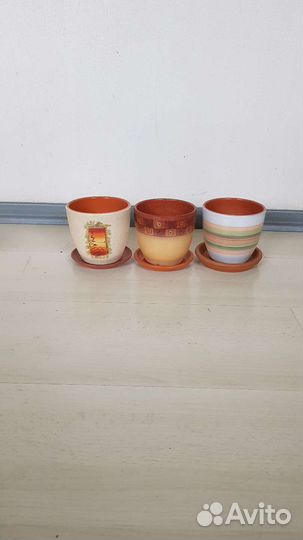 Керамические горшки маленькие для цветов