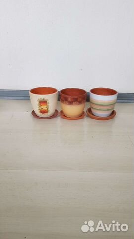Керамические горшки маленькие для цветов