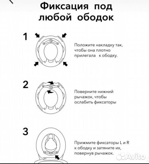 Детское сиденье на унитаз pituso