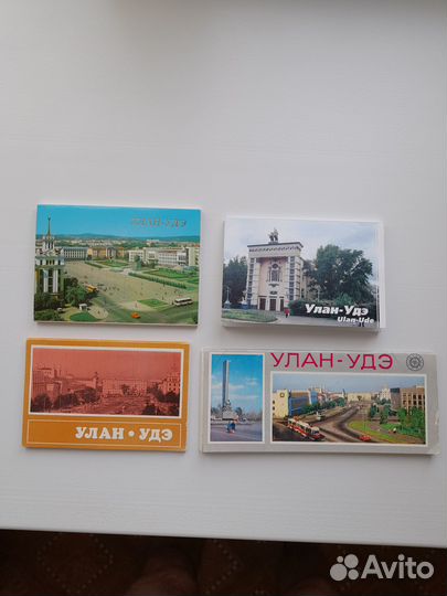 Открытки СССР город Улан-Удэ, Ленинград, Новгород