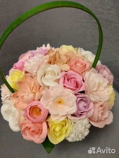 Букет из мыльных цветов