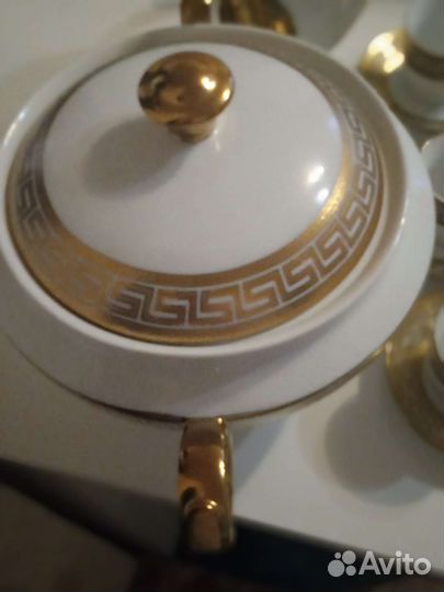 Сервиз кофейный супница и чайник