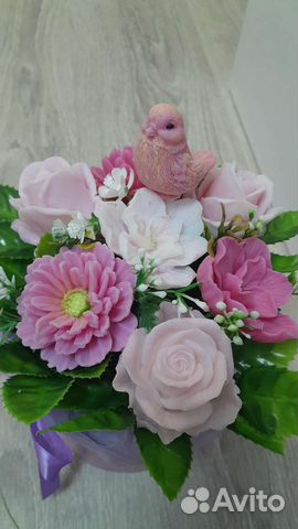 Букет цветов из мыла