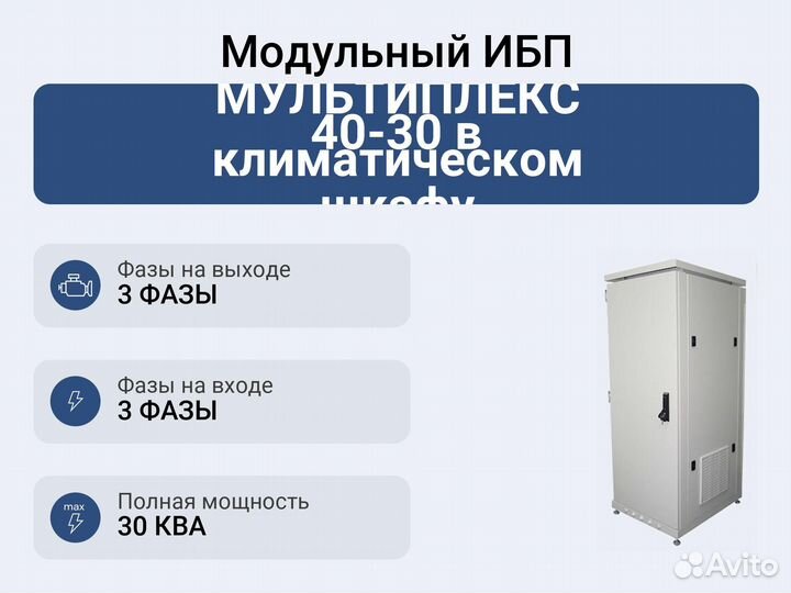 Модульный ибп Импульс мультиплекс 40-30 в климатич