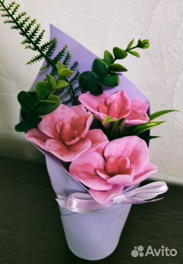 Букет цветов из мыла