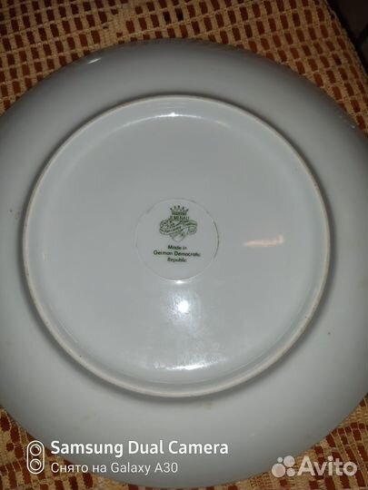 Фарфоровая тарелка гдр новая jlmenau