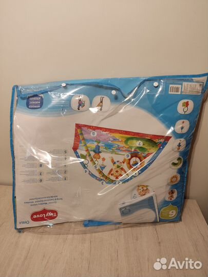 Развивающий коврик tiny love+ Игрушки chicco