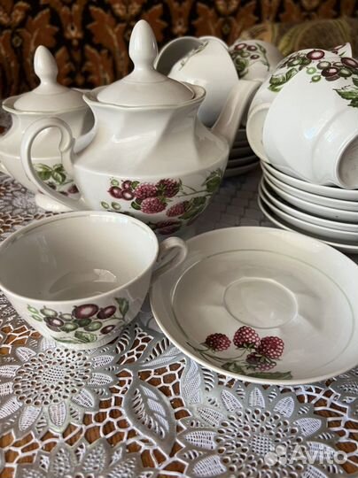 Чайный сервиз СССР рига 12 персон