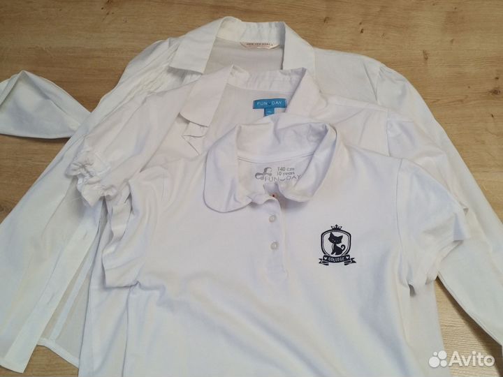 Рубашки школьные для девочки 140