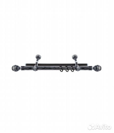 Карниз Валанс с У-шиной 200 см черное