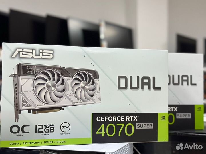 Видеокарта asus geforce RTX4070 super 12gb OC