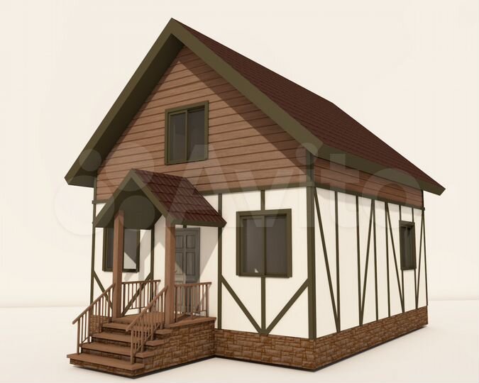 Дом 90 м² на участке 7 сот.