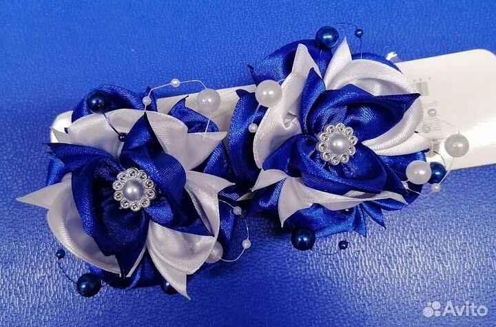 Банты на резинке. Ручная работа