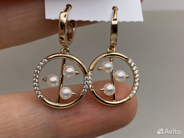 Серьги с жемчугом