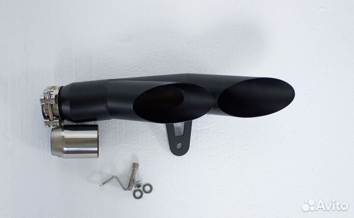 Мото Глушитель прямоток R6 06-17 375 мм