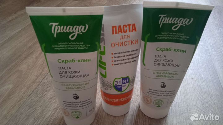 Паста для очистки рук, скраб клин