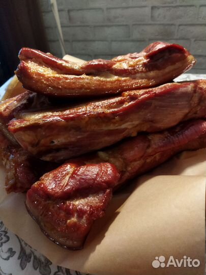 Грудинка горячего копчения