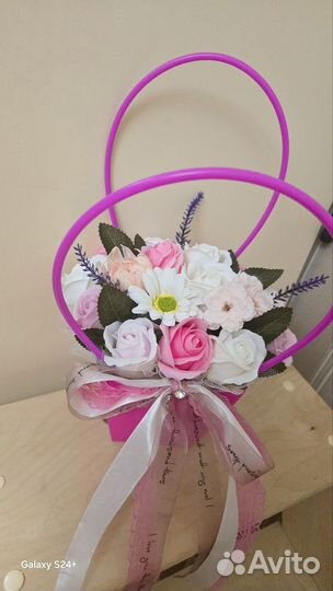 Букет из мыльных цветов