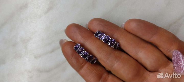 Серьги серебро