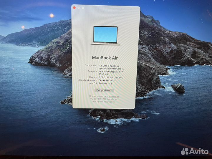 Macbook air 13 2018 retina A1932