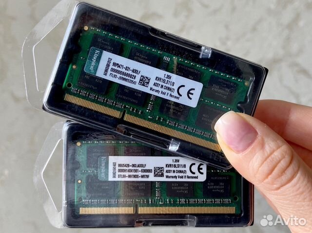 16гб ddr3l две планки по 8гб комлект