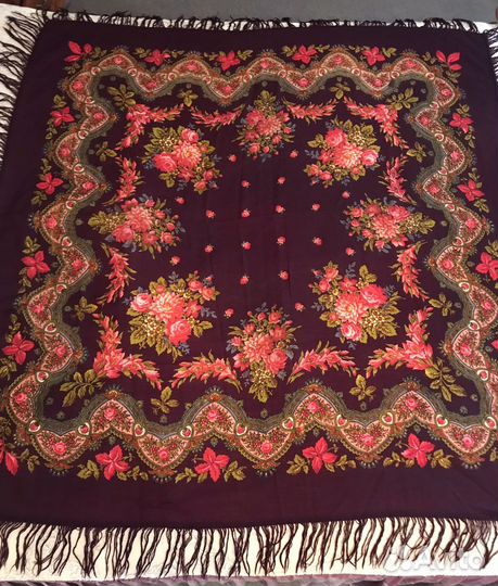 Павлово-Посадский платок шерсть