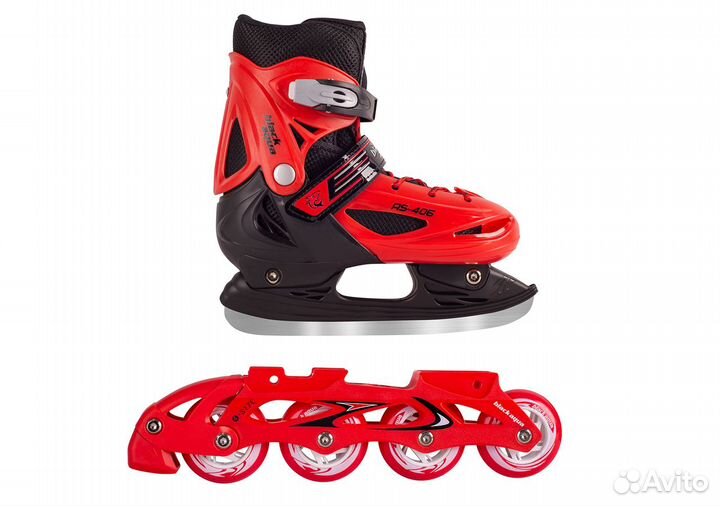 Раздвижные коньки blackaqua аs-406