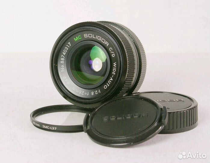 Объектив Soligor 28 mm F2.8 С/D Масrо мс