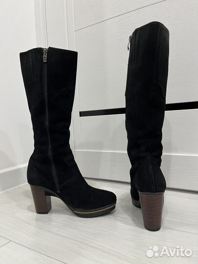 Сапоги натуральная замша