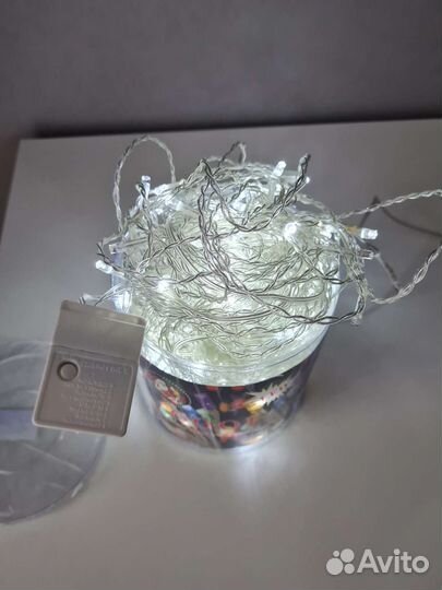 Гирлянда штора новогодняя 3х3 м, белый