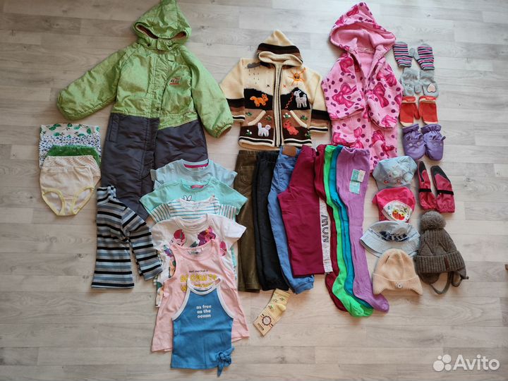 Детские вещи пакетом на девочку 86-104