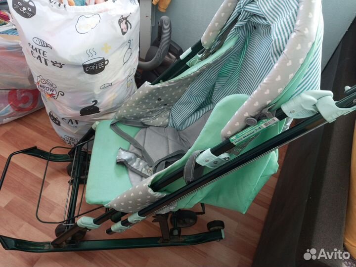 Детские санки коляска