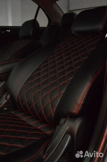 Авточехлы Премиум класса Ромб VIP + Установка