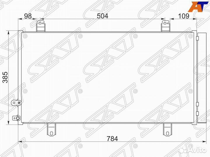 Радиатор кондиционера toyota camry 50 55