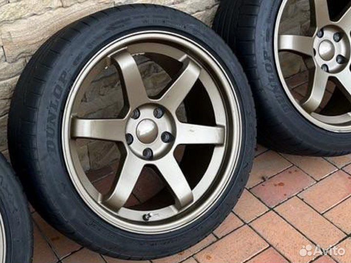 Диски Volk te37 + Dunlop Sport
