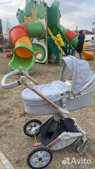 Коляска 2 в 1 эко кожа