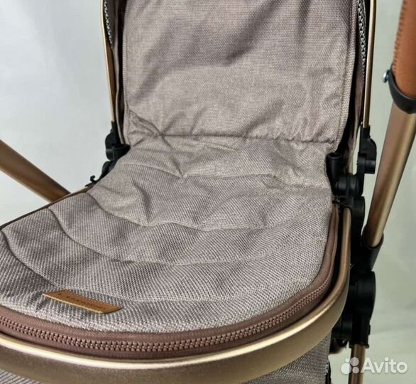 Коляска 2в1 трансформер Новая (Коричневый)