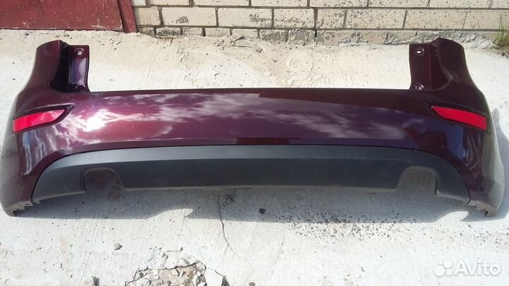 Бампер задний калина 2 в сборе портвейн