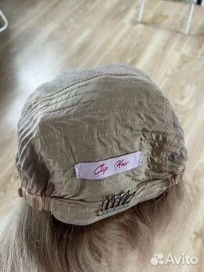 Парик из натуральных волос блонд Clip hair