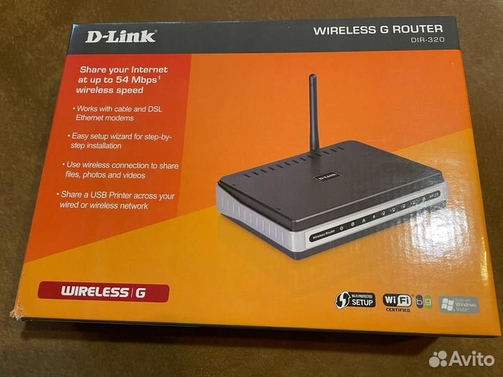 Wifi роутер D-Link DIR-320