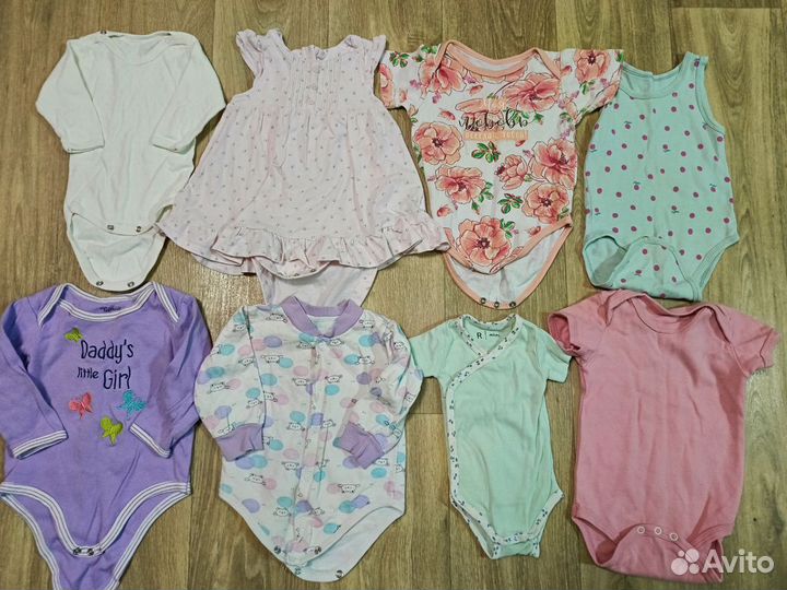 Пакет боди и шапок с 0 до года