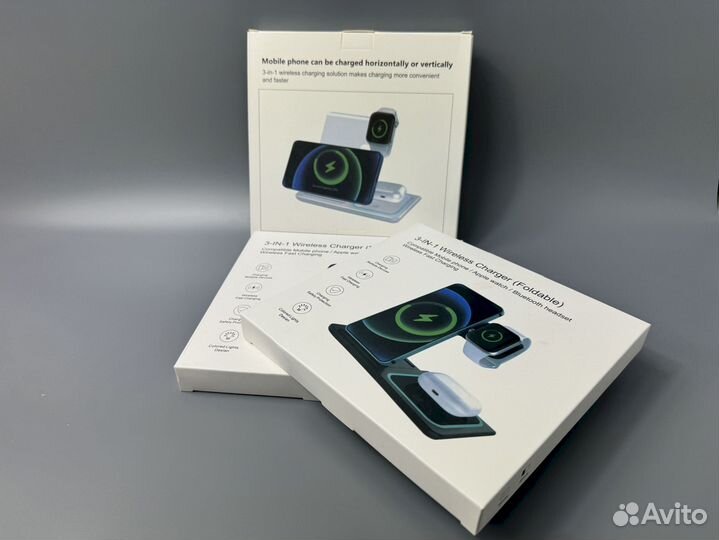 Зарядная беспроводная станция 3в1