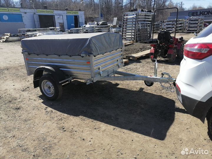 Прицеп 10.024 с тентом 70 см. Для дачи, деревни