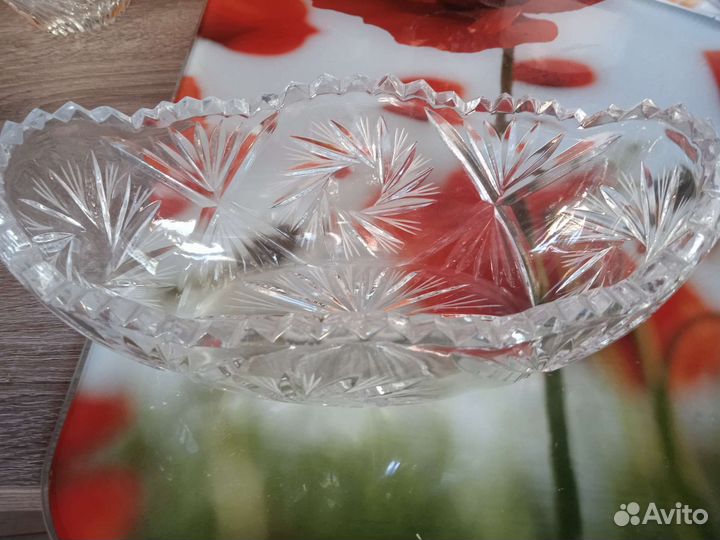 Хрустальная ваза салатница конфетница