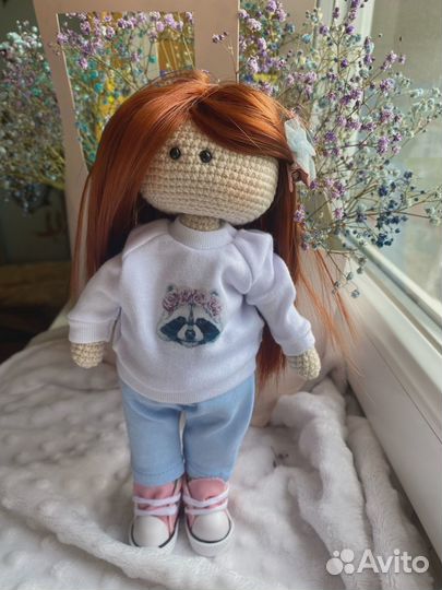 Кукла тильда. Вязаные игрушки. Игрушки для малышей