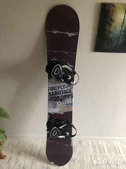 Сноуборд,доска с креплениями firefly 161 комплект