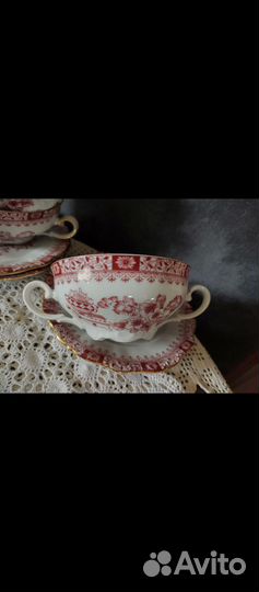 Антикварная супница бульонница