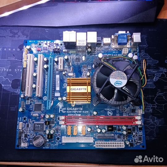 Материнская плата 775 сокет с процессором