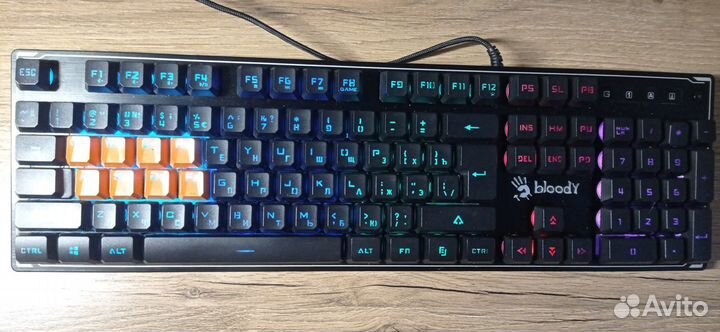 Игровая клавиатура мембранная bloody B337OR