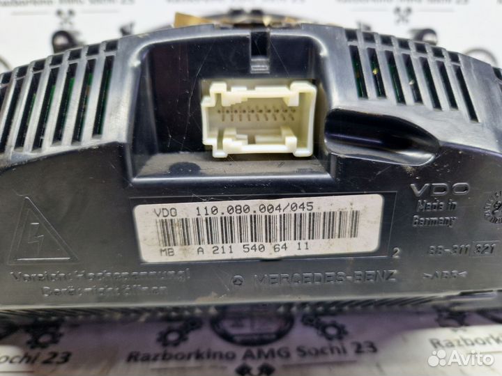 Панель приборов до рестайлинг для Mercedes W211